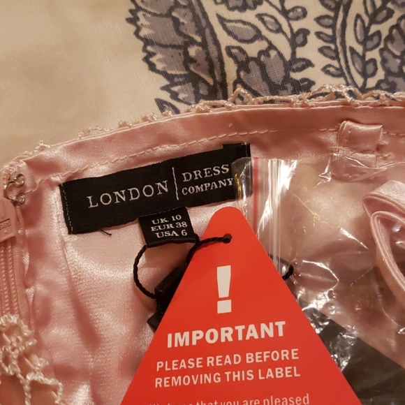 NWT London Strapless lace top tulle skirt dress - Picture 6 of 7